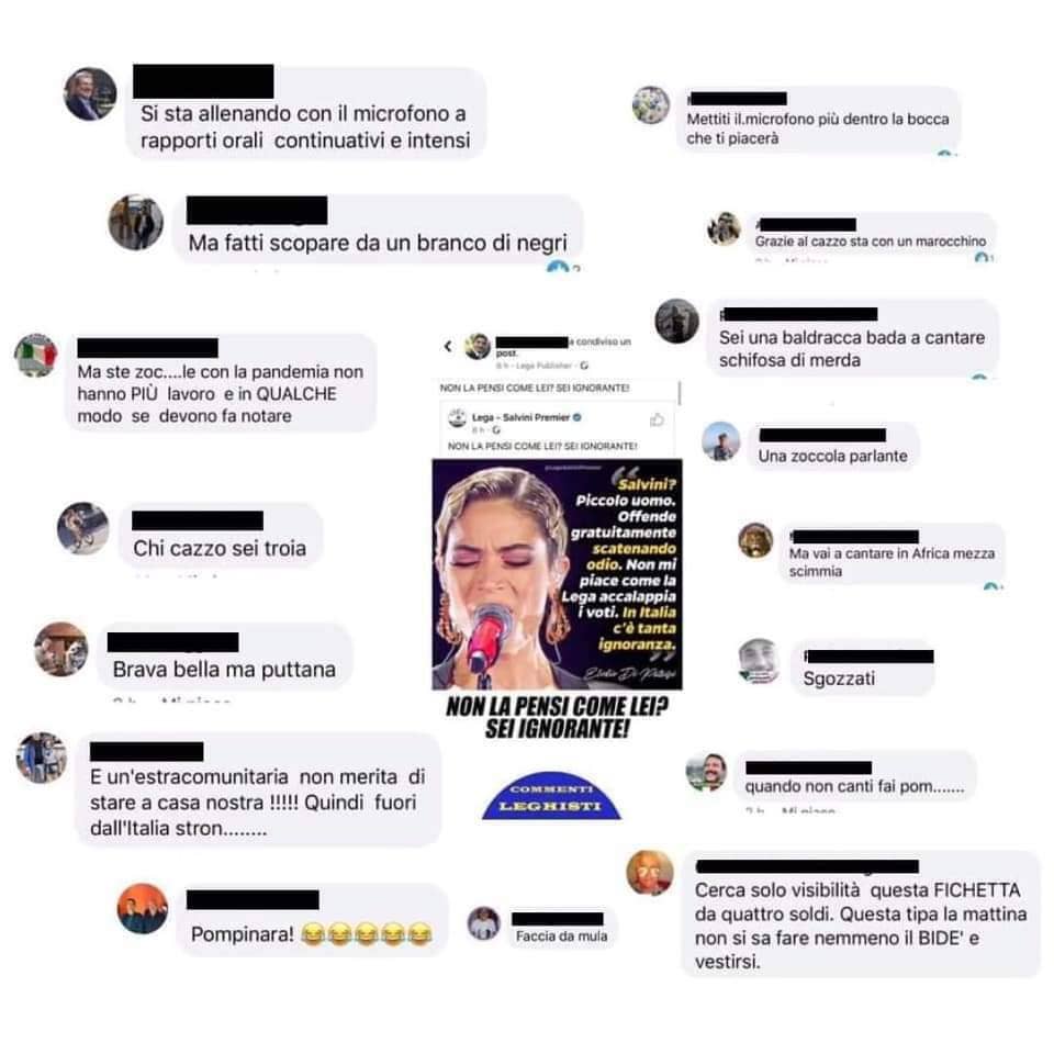 Elodie e gli insulti sessisti dopo la polemica con la Lega